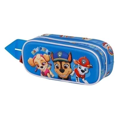 Paw Patrol Eats!-Trousse à crayons double 3D Multicolore