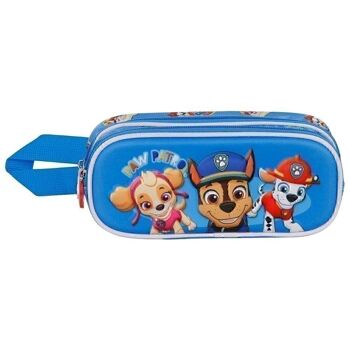 Paw Patrol Eats!-Trousse à crayons double 3D Multicolore 2