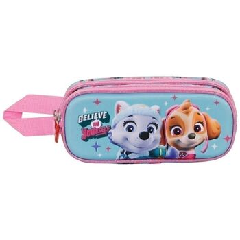 Paw Patrol Believe-Double Trousse à crayons 3D Multicolore 2