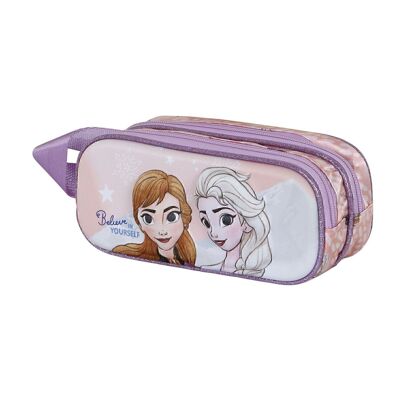 Disney Frozen 2 Yourself-Double 3D Pencil Case, Pink