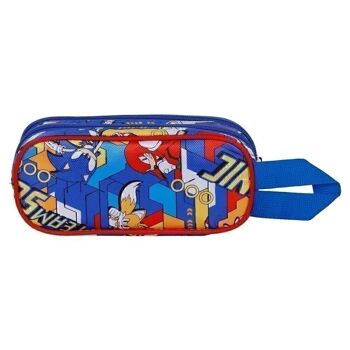 Trousse Sega-Sonic Team-Double 3D, Bleu 4