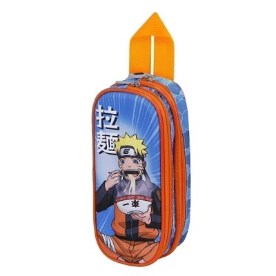 Naruto Ramen-Double Trousse à crayons 3D, Bleu