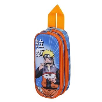 Naruto Ramen-Double Trousse à crayons 3D, Bleu 1