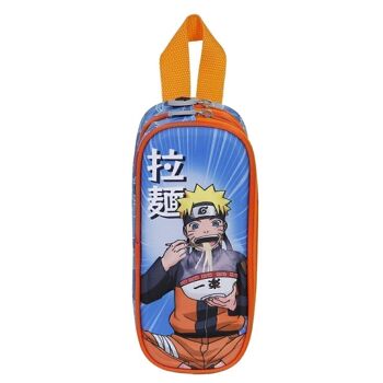 Naruto Ramen-Double Trousse à crayons 3D, Bleu 2