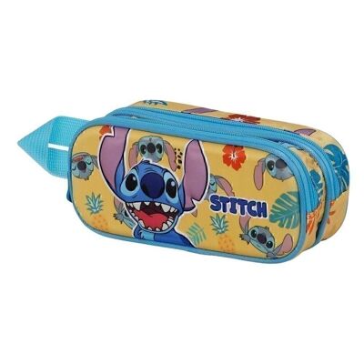 Disney Lilo y Stitch Grumpy-Estuche Portatodo 3D Doble, Amarillo