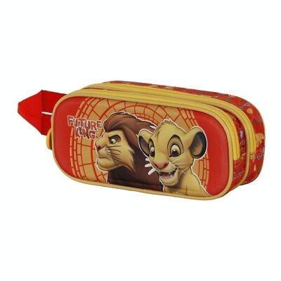Disney The Lion King King-Double 3D Pencil Case, Orange