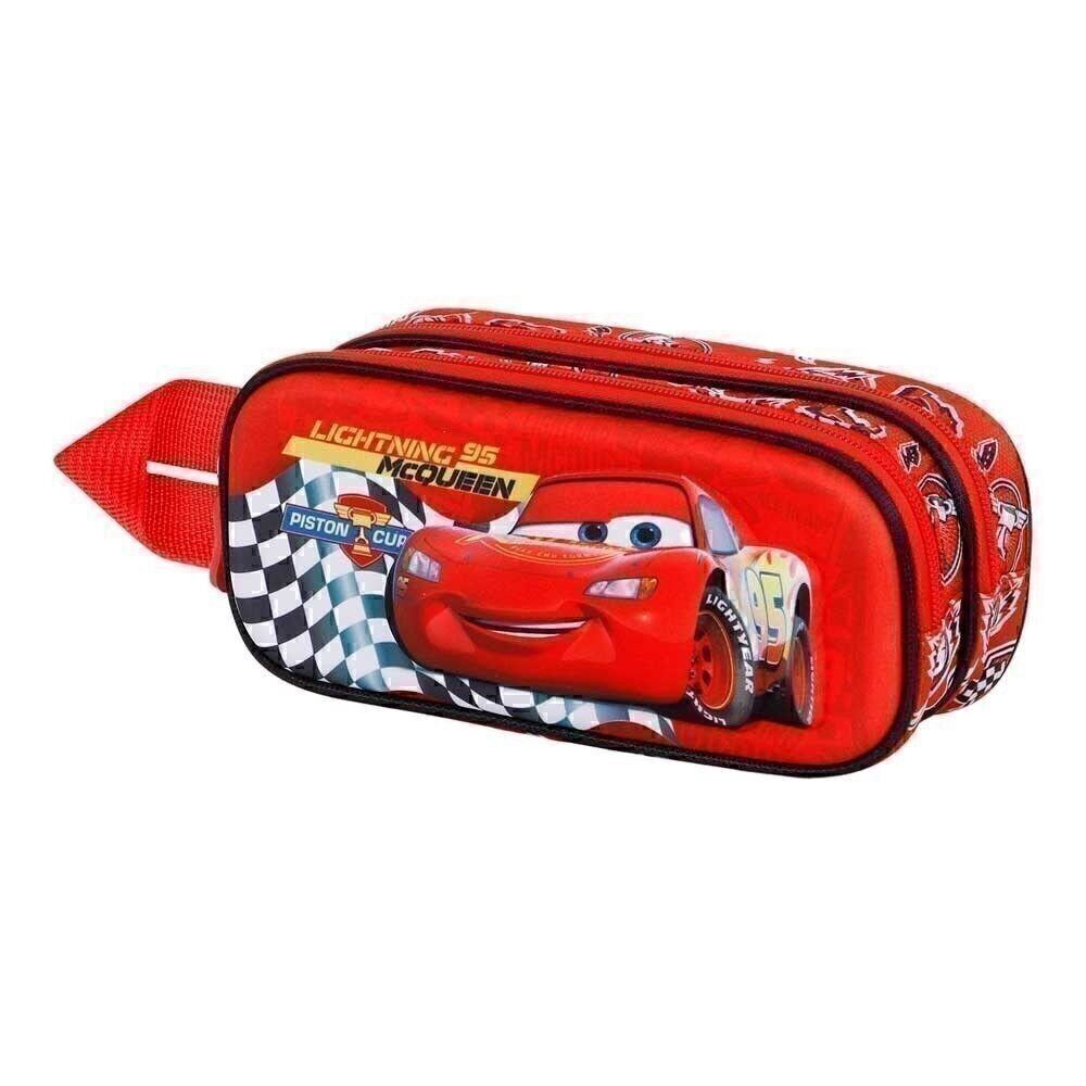 Disney Cars 3 Piston-Double 3D Mallette de transport Rouge