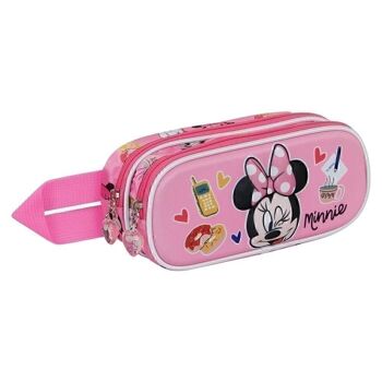 Disney Minnie Mouse Wink-Double Trousse 3D Rose 3