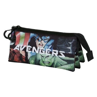 Marvel The Avengers Superpowers-Triple Pencil Case FAN 2.0, Multicolor