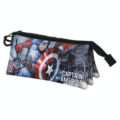 Marvel Captain America Defender-Triple FAN 2 Carrying Case.0, Black