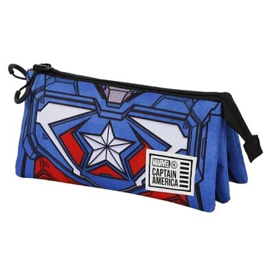 Marvel Captain America Tekk Costume-Triple Carrying Case FAN 2.0, Blue