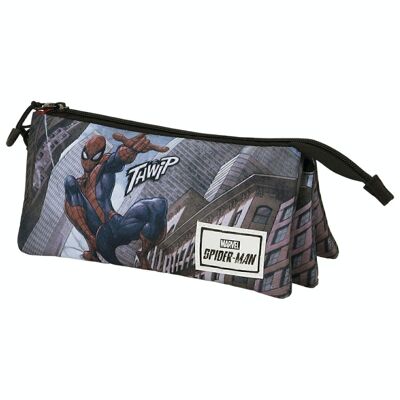 Marvel Spiderman Arachnid-Triple FAN 2 Pencil Case.0, Red