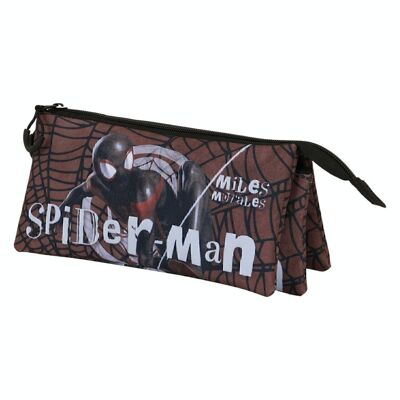 Marvel Spiderman Blackspider-Portatodo Triple FAN 2.0, Rojo