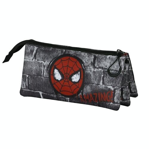 Marvel Spiderman Amazing-Portatodo Triple FAN 2.0, Multicolor