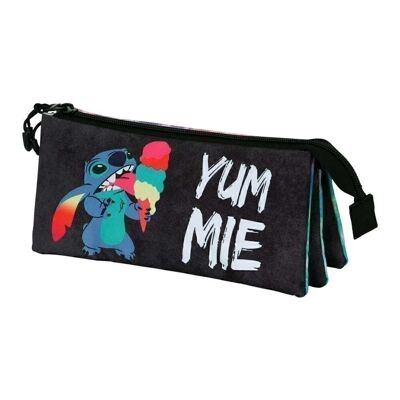 Disney Lilo and Stitch Ice cream-Triple FAN 2 pencil case.0, Blue