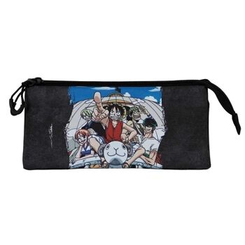 One Piece Pirates-Portatodo Triple FAN 2.0, Bleu 2