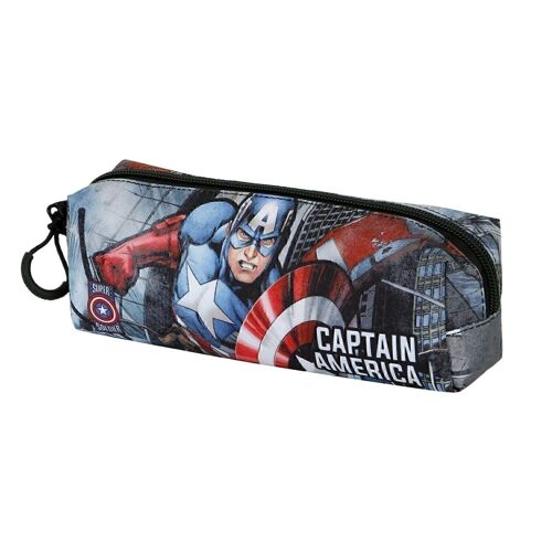 Marvel Capitán América Defender-Estuche Portatodo Cuadrado FAN 2.0, Negro