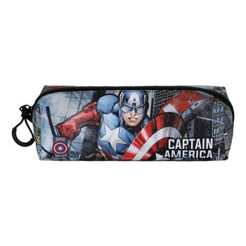 Marvel Captain America Defender-Trousse carrée FAN 2.0, noir 2