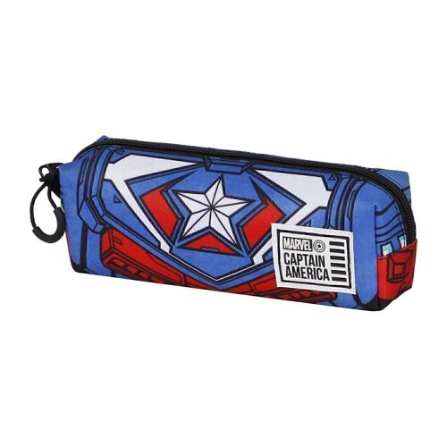 Marvel Capitán América Tekk Costume-Estuche Portatodo Cuadrado FAN 2.0, Azul