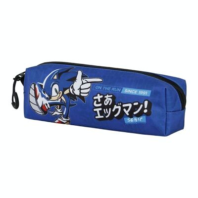 Sega-Sonic On the run-Estuche Portatodo Cuadrado FAN 2.0, Azul