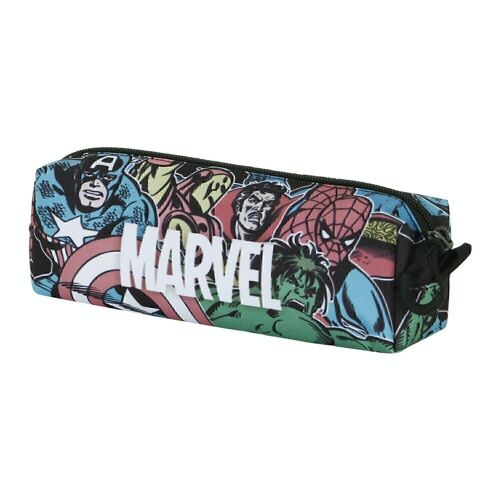 Marvel Heroes-Estuche Portatodo Cuadrado FAN 2.0, Rojo