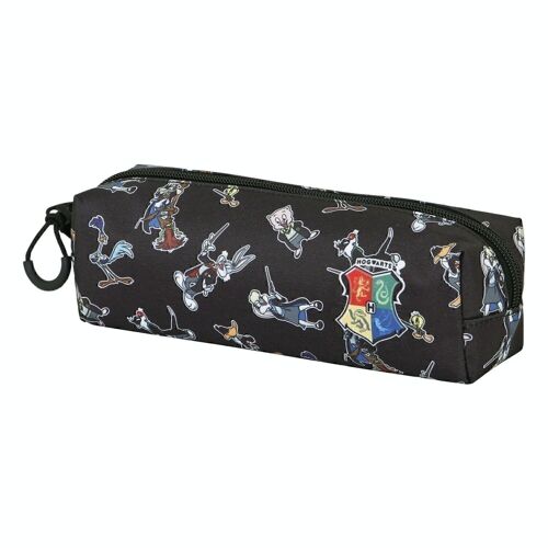 Looney Tunes Harry Tunes-Estuche Portatodo Cuadrado FAN 2.0, Negro