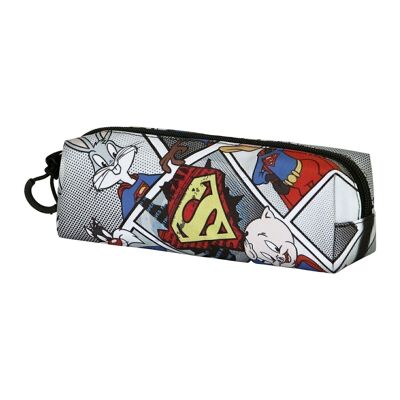 Looney Tunes Super Tunes-FAN 2.0 Square Pencil Case, Gray