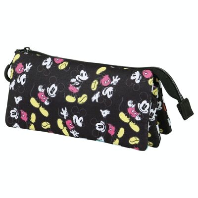 Astuccio triplo Disney Topolino Pop-ECO, nero