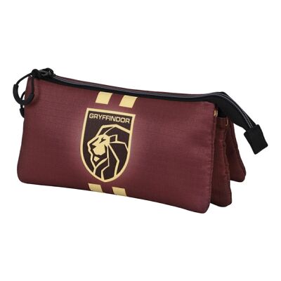 Harry Potter Gryffindor22-Estuche Portatodo Triple ECO, Marrón