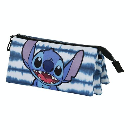 Disney Lilo y Stitch Modern-Estuche Portatodo Triple ECO, Azul