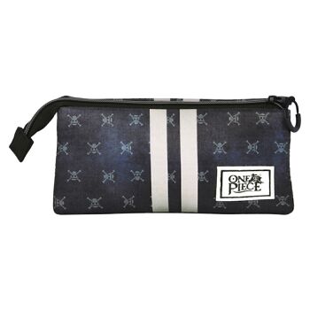 Trousse One Piece Vintage Skull-Triple ECO, Noir 3