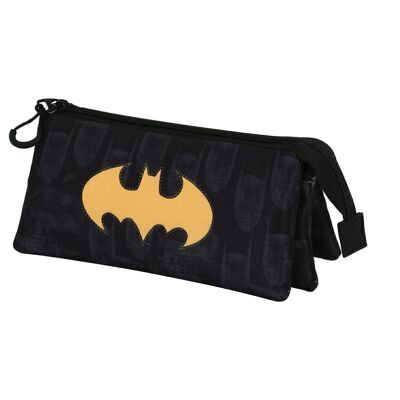 Custodia tripla da trasporto DC Comics Batman Batstyle-ECO, nera