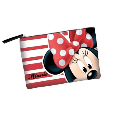 Disney Minnie Mouse Stripes-Soleil Toiletry Bag, Red