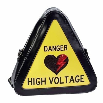 O My Pop! High Voltage-Bag-Backpack Warning, Yellow