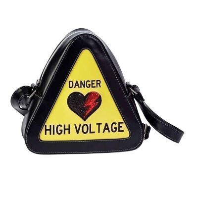 O My Pop! High Voltage-Small Warning Bag, Yellow
