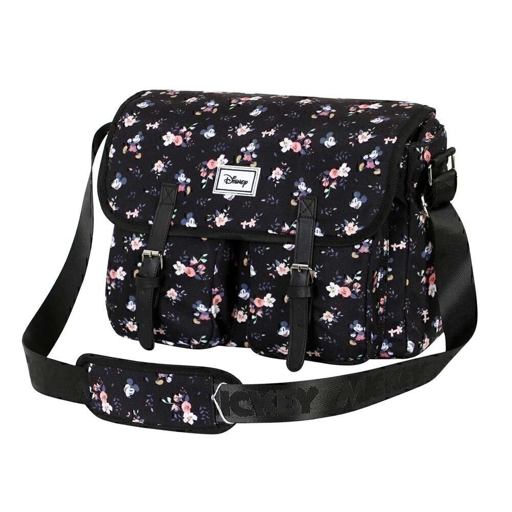 Disney Topolino Nature-Grande borsa a tracolla, nera