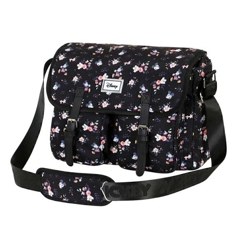 Disney Mickey Mouse Nature-Bolso Satchel Grande, Negro