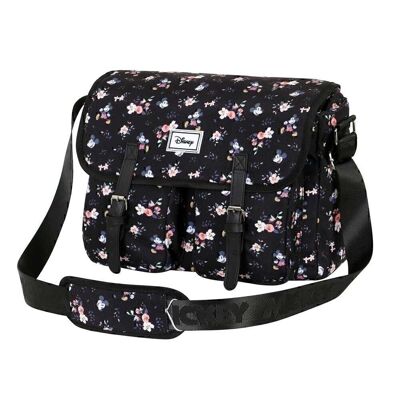 Disney Mickey Mouse Nature-Large Satchel Bag, Black