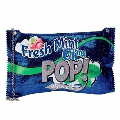 O My Pop! Mint-Shoulder Bag Bubblegum, Dark Blue