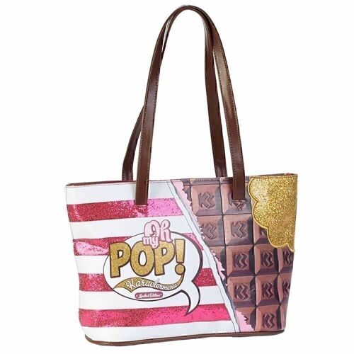 Oh My Pop! Chocolat-Bolso Tote, Rosa