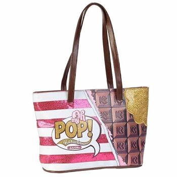 Ô mon Pop ! Chocolat-Tote Bag, Rose 1