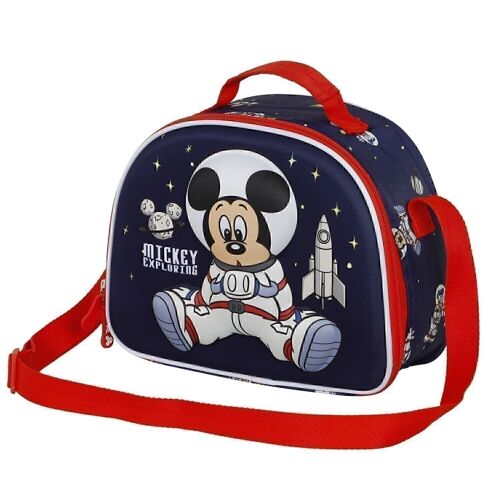 Disney Mickey Mouse Astronaut-Bolsa Portamerienda 3D, Azul