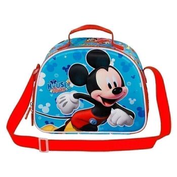 Disney Mickey Mouse House-3D Sac à déjeuner Bleu 2