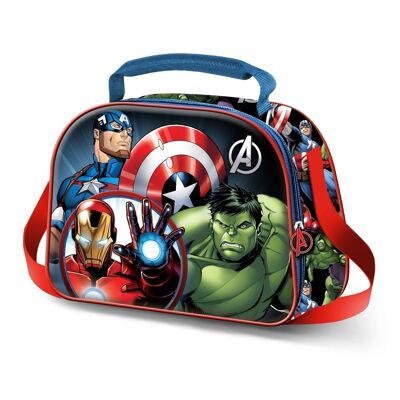 Marvel The Avengers Superhero-3D Lunch Bag, Blue