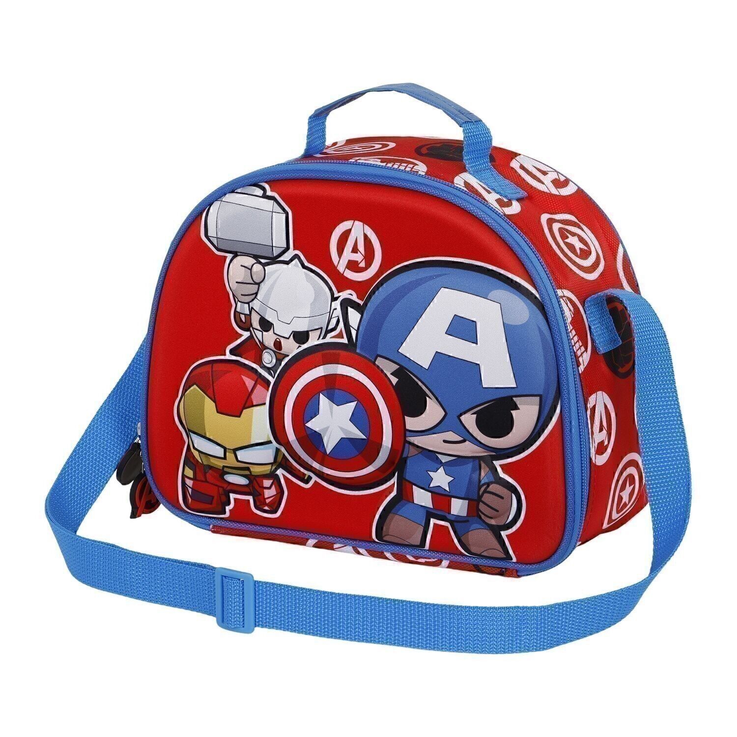 Borsa per il pranzo Marvel Avengers Impact-3D, rossa