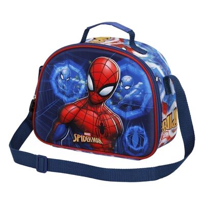 Marvel Spiderman Powerful-3D Lunch Bag, Blue