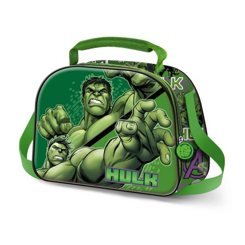 Marvel Hulk Destroyer-Bolsa Portamerienda 3D, Verde