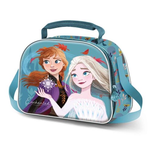 Disney Frozen 2 Enchanted-Bolsa Portamerienda 3D, Azul