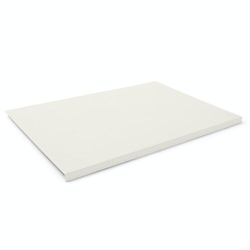 Desk Pad Calliope Bonded Leather White - Edge Protection and Perimeter Stitching
