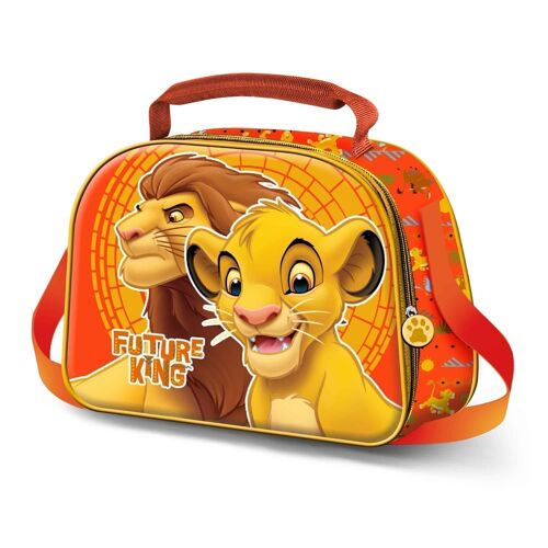 Disney El Rey León King-Bolsa Portamerienda 3D, Naranja